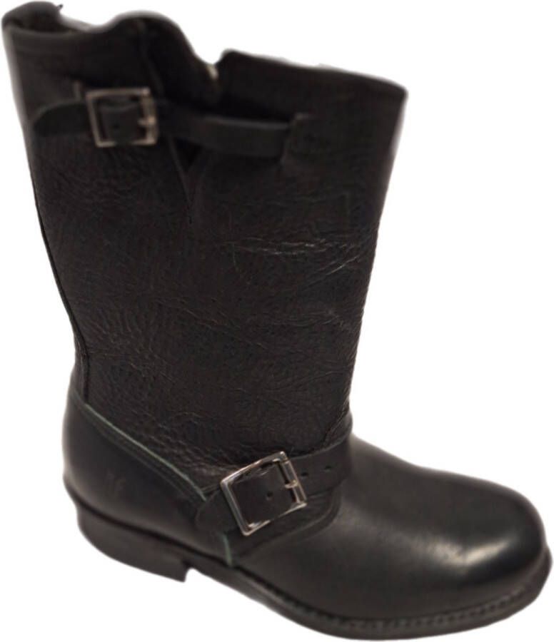 FRYE -LAARS-ENGINEER-LEER-SHEEPVOERING-BLACK