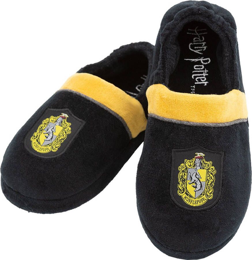 Funidelia Huffelpuf Pantoffels Harry Potter voor en Hogwarts Tovenaars Films & Series Zweinstein De beste nerd-merchandise en cadeaus voor echte fans met Kerstmis verjaardagen of een speciale gelegenheid Geel - Foto 1