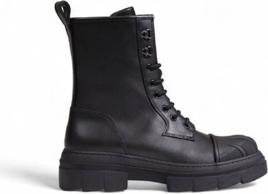 Furla Army Boot Dames Collectie Leer Black Dames