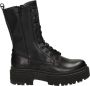 G-Star G Star Raw Kafey Pfm Hgh Lea Dnm W Veterboots Laarzen Met Veters Dames Zwart - Thumbnail 2