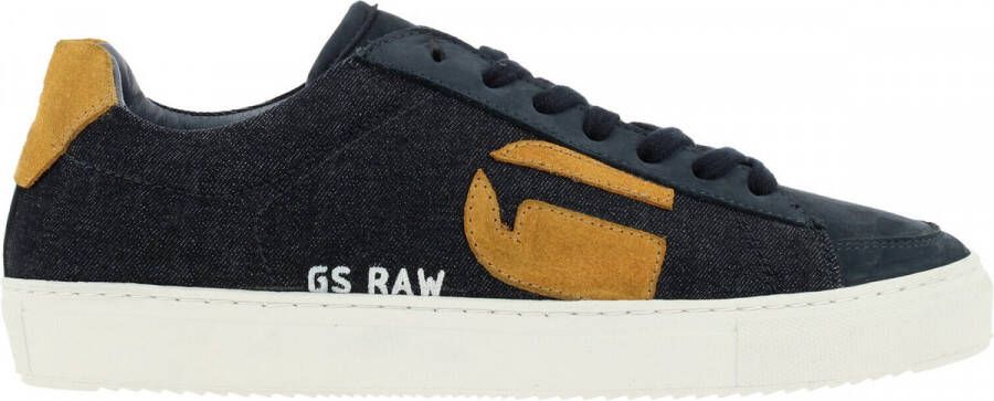 G-Star Denim Lage Sneaker met Contrasterend Logo Zwart Heren