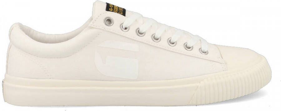 G-Star Canvas Sneaker met Rubberen Neuskap White Heren