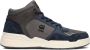 G-Star Trendy Hoge Sneaker van Leer met Opvallende Logo's Blue Heren - Thumbnail 2