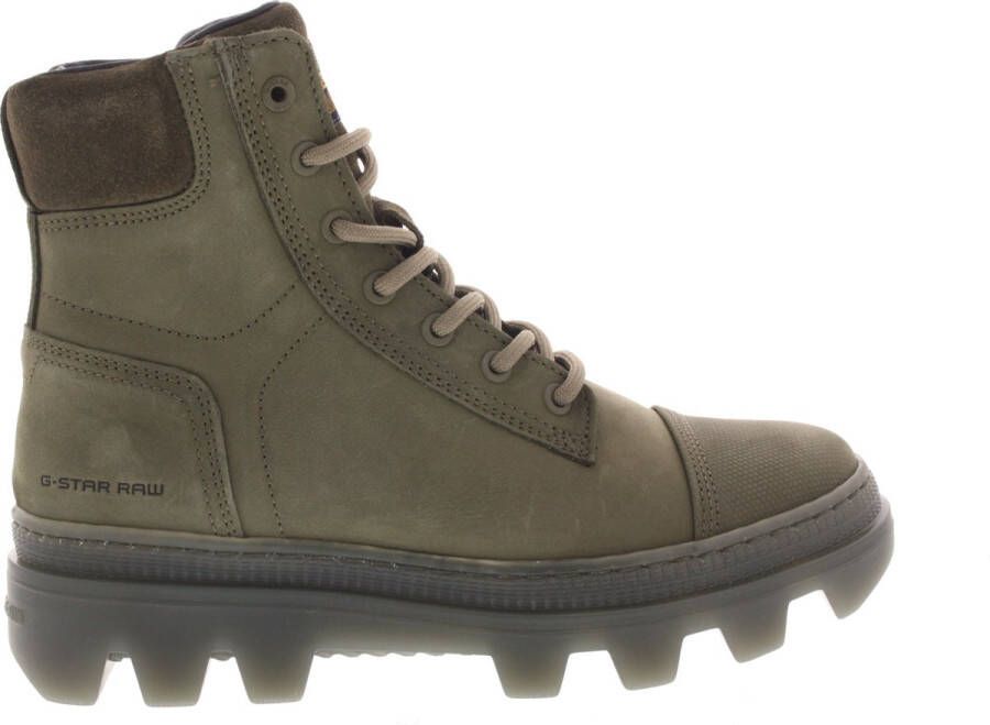 G-Star RAW Dames Sneakers Noxer High Olive Olijf