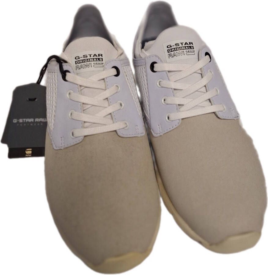 G-Star RAW GSTAR-RAW-AVER LADY SNEAKER-SUEDE NYLON-WHITE