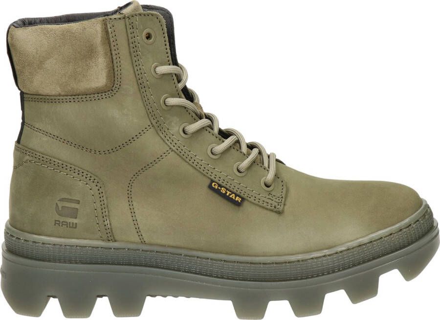 G-Star Raw Noxer Hgh Nub M Veterboots Laarzen Met Veters Heren Groen