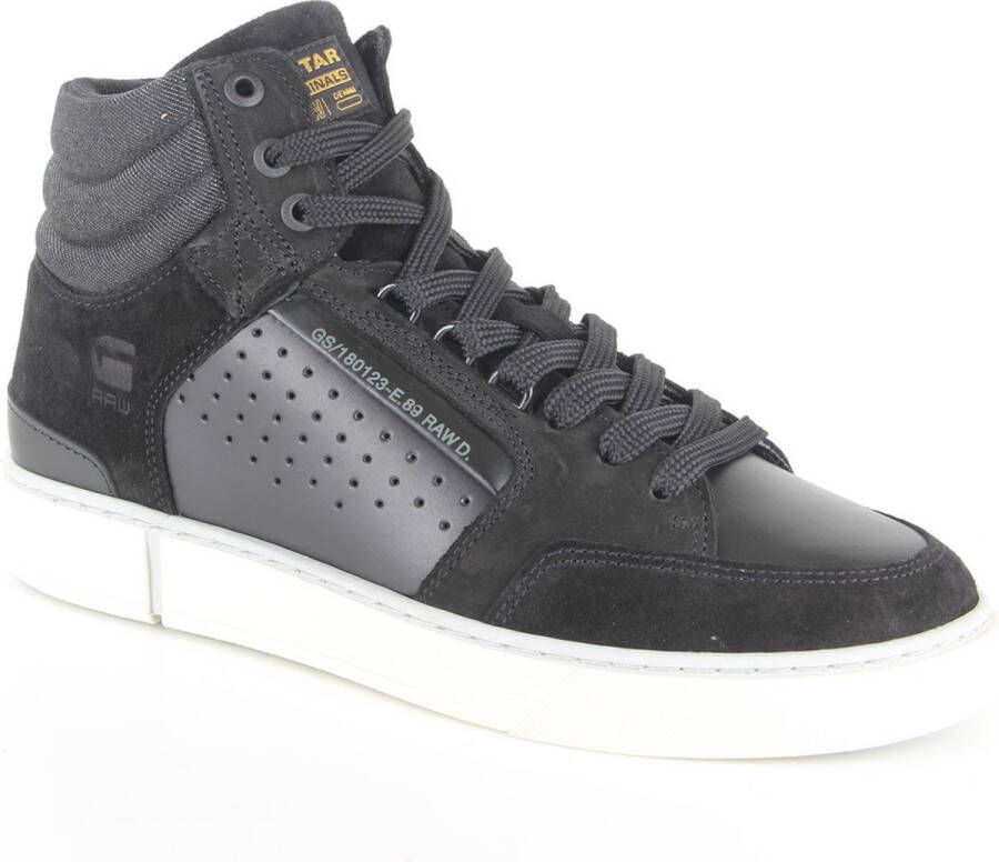 G-Star Leren Mid Sneaker met Sportieve Accenten Black Heren - Foto 2