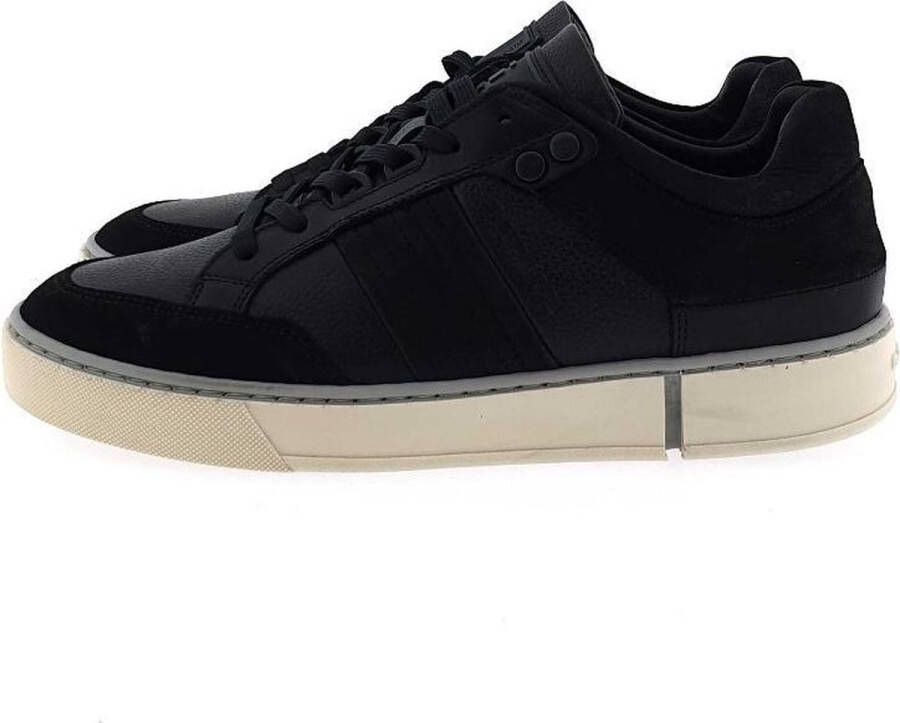 G-Star Sportieve leren sneakers met suède details Black Heren