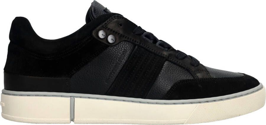 G-Star Sportieve leren sneakers met suède details Black Heren