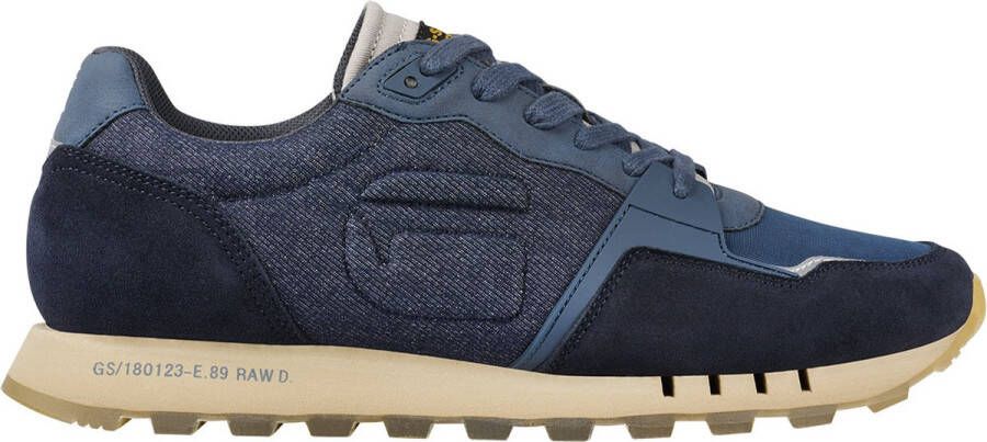 G-Star Denim Lage Sneaker met Sportieve Accenten Blauw Heren