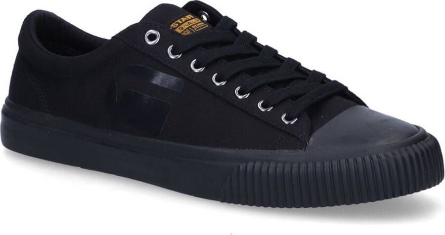 G-Star Canvas Sneaker met Rubberen Detail Zwart Heren