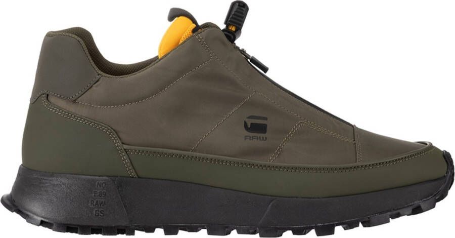 G-Star Lichtgewicht Nylon Sneaker met Rits en Elastische Veters Green Heren