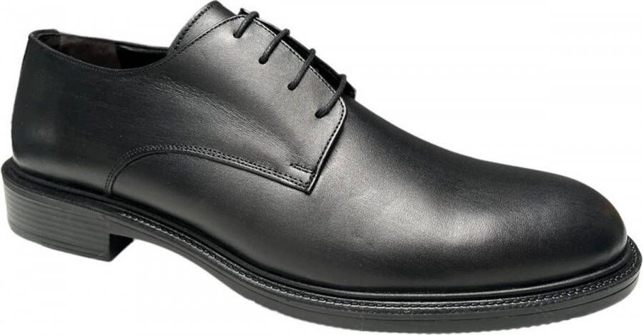 Online Express Schoenen Nette veterschoenen Nette schoenen heren 017 Leather Zwart