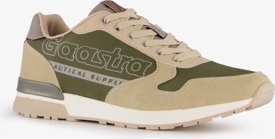 Gaastra heren sneakers beige groen Uitneembare zool