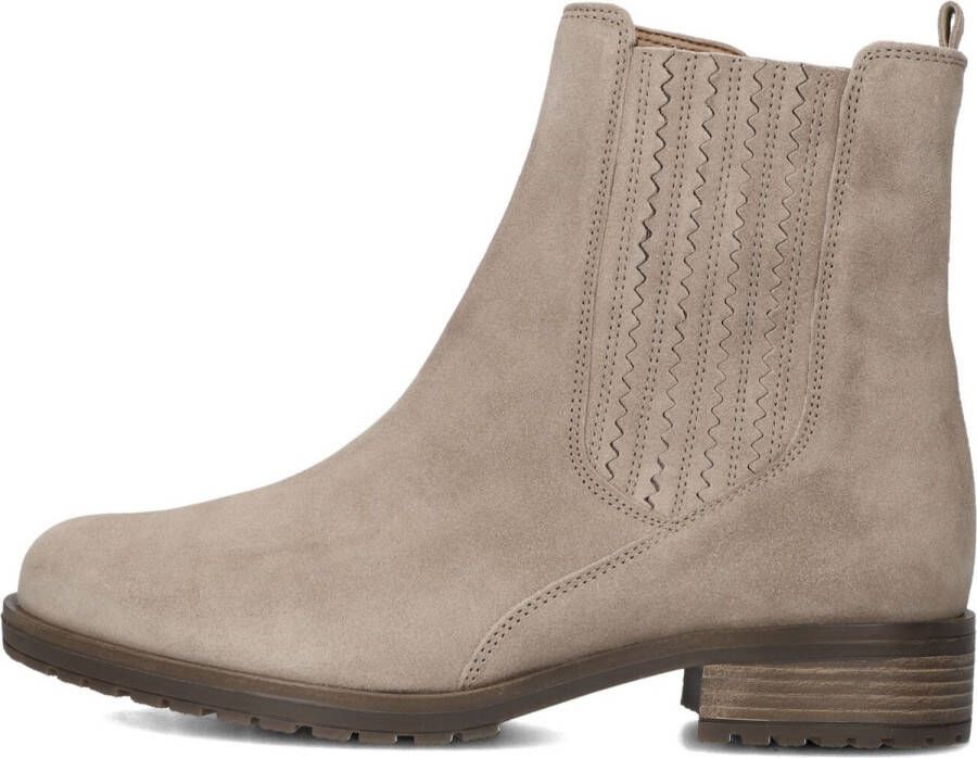 Gabor 022 Enkellaarsjes Enkelboots met rits Dames Beige