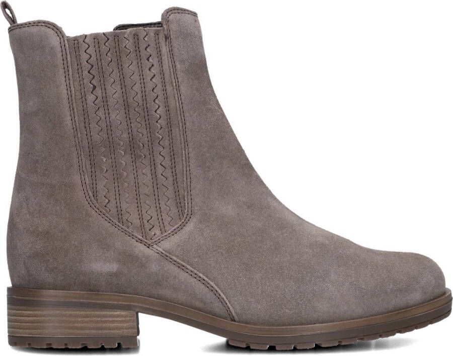 Gabor 022 Enkellaarsjes Enkelboots met rits Dames Taupe