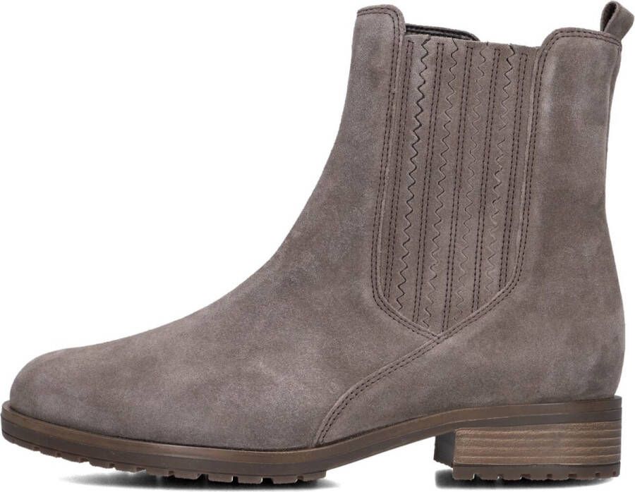 Gabor 022 Enkellaarsjes Enkelboots met rits Dames Taupe