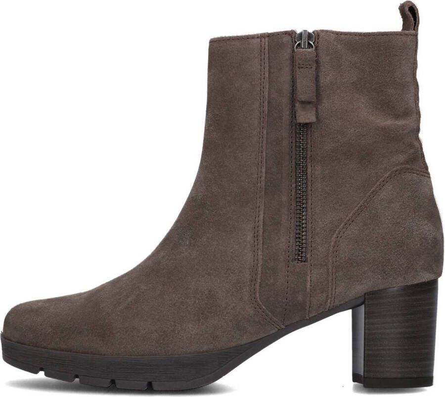 Gabor 073 Enkellaarsjes Enkelboots met rits Dames Taupe