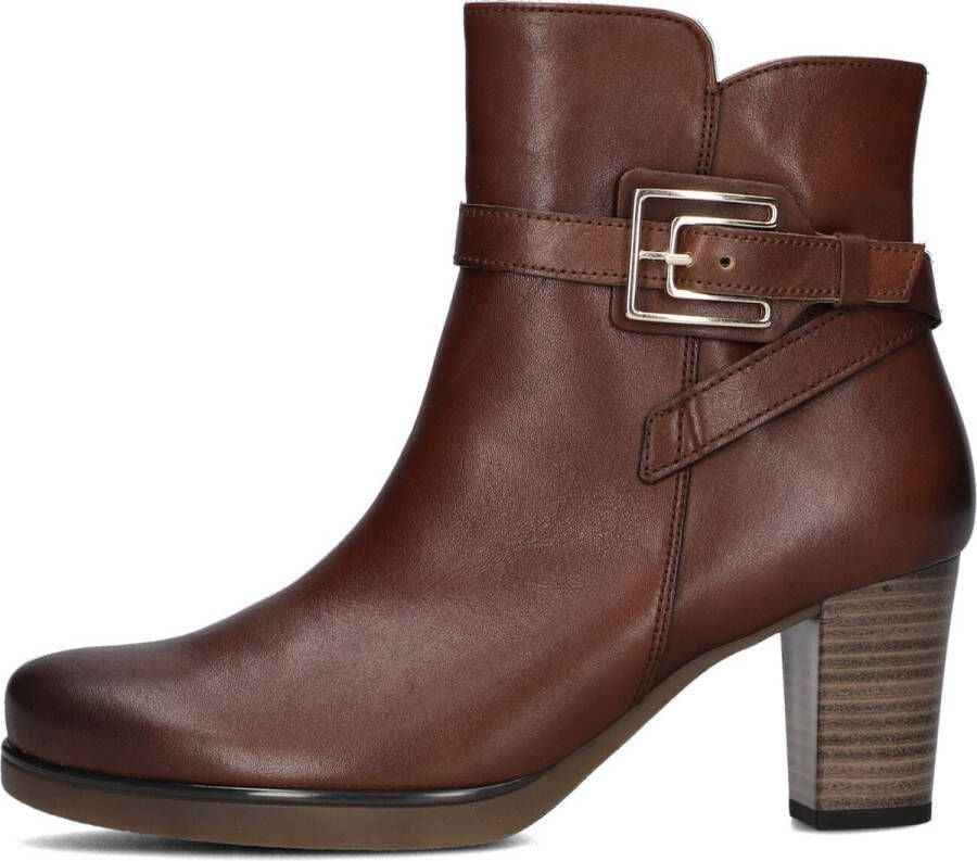 Gabor 083 1 Enkellaarsjes Enkelboots met rits Dames Cognac