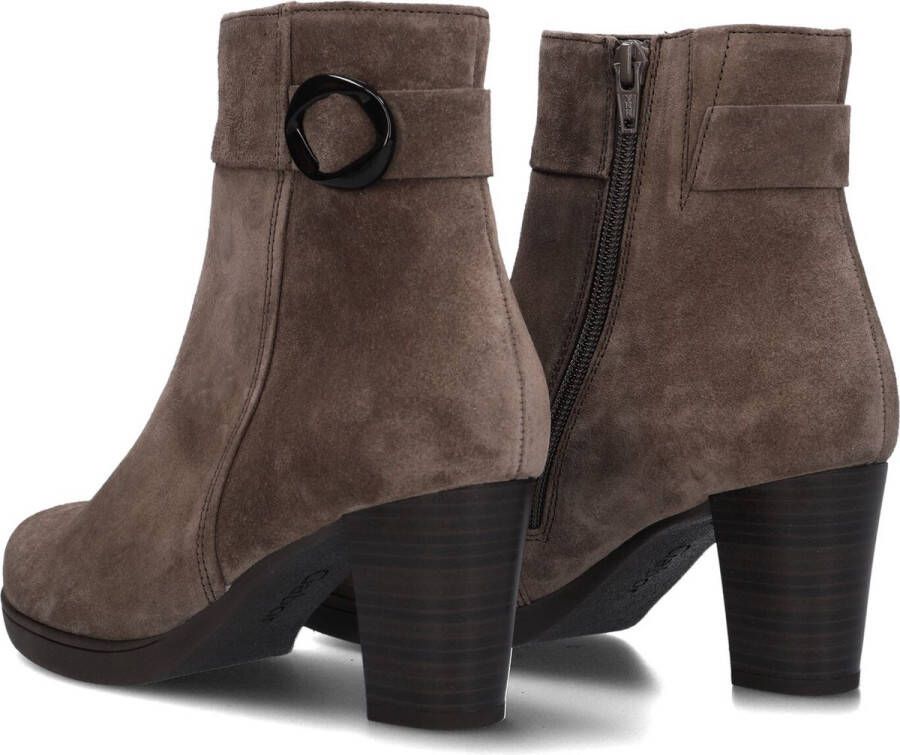 Gabor 083 Enkellaarsjes Enkelboots met rits Dames Taupe