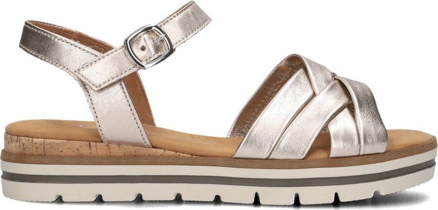 Gabor 083.3 Sandalen Met Sleehak Dames Goud