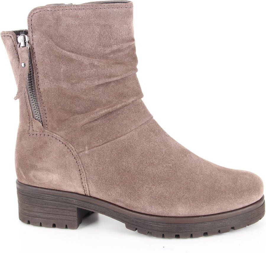 Gabor 092 Enkellaarsjes Enkelboots met rits Dames Taupe