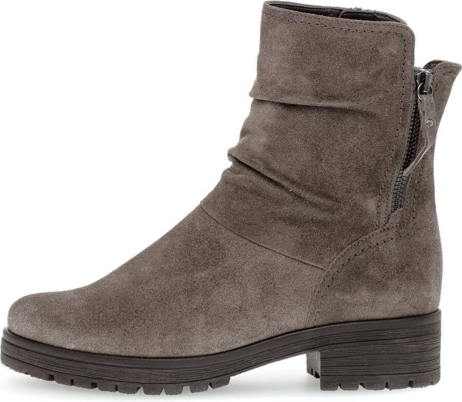 Gabor 092 Enkellaarsjes Enkelboots met rits Dames Taupe