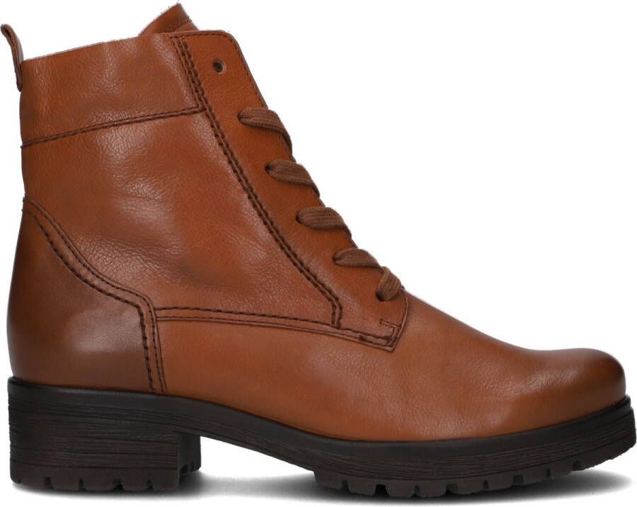 Gabor 095.1 Veterboots Laarzen Met Veters Dames Cognac