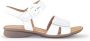 Gabor Witte Leren Sandalen White Dames - Thumbnail 4