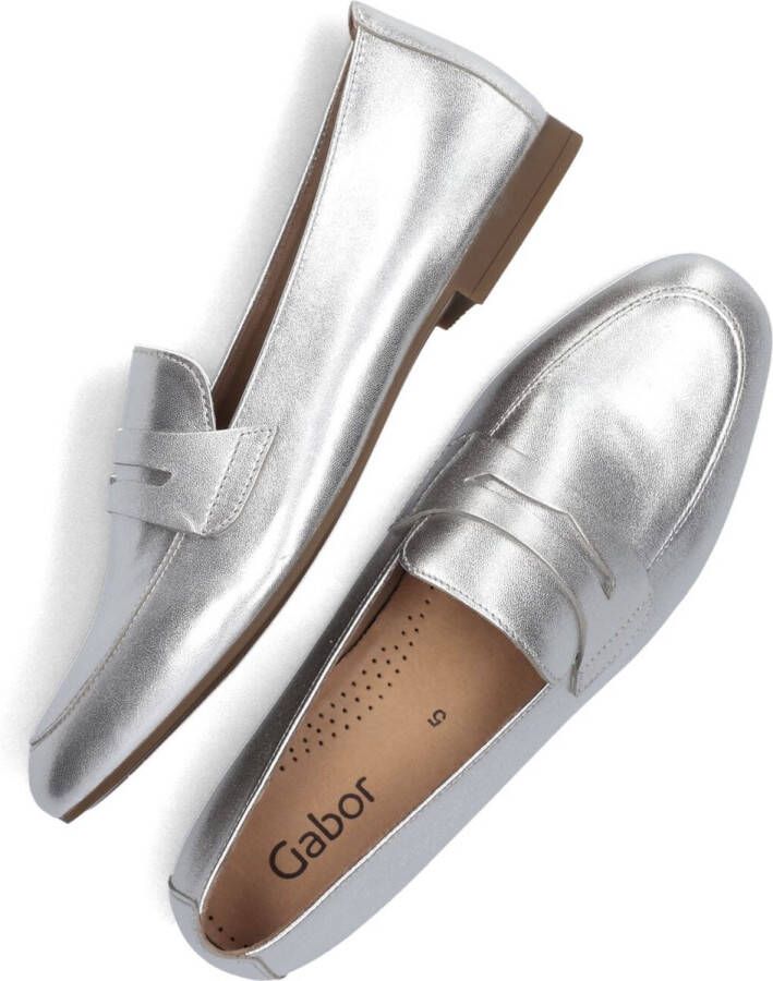 Gabor 213 Loafers Instappers Dames Zilver