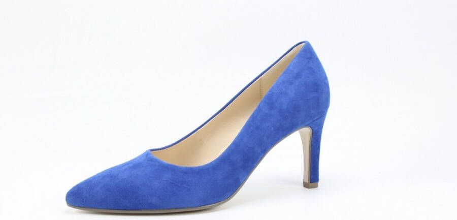 Gabor Elegante Blauwe Suède Pumps Blue Dames