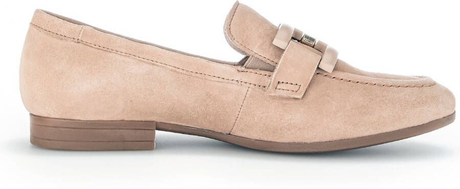 Gabor Comfortabele Suède Loafer voor Dames Beige Dames