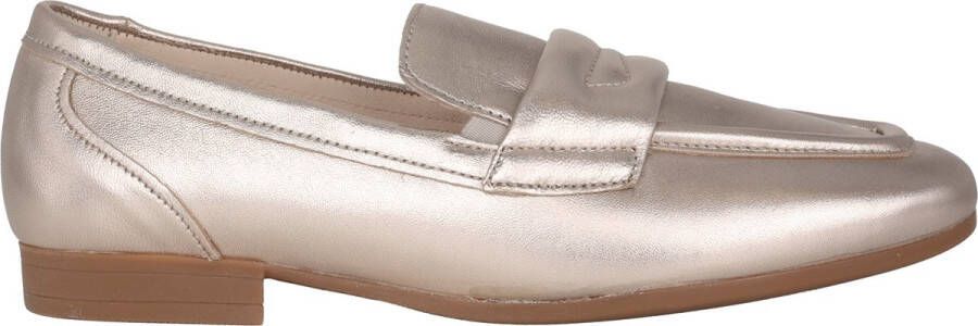 Gabor Beige Patent Dames Mocassins Brown Dames