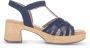 Gabor Lichtgewicht Hoge Hak Sandalen Blue Dames - Thumbnail 1