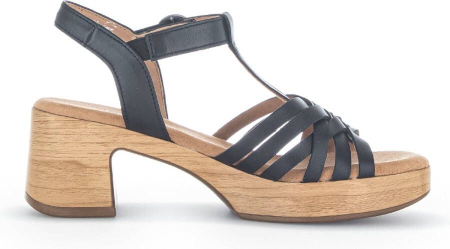 Gabor Lichtgewicht hoge hak sandalen Black Dames