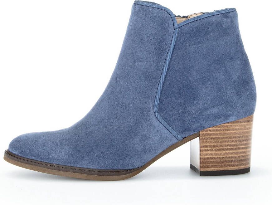 Gabor Enkellaarsjes blauw Suede Dames