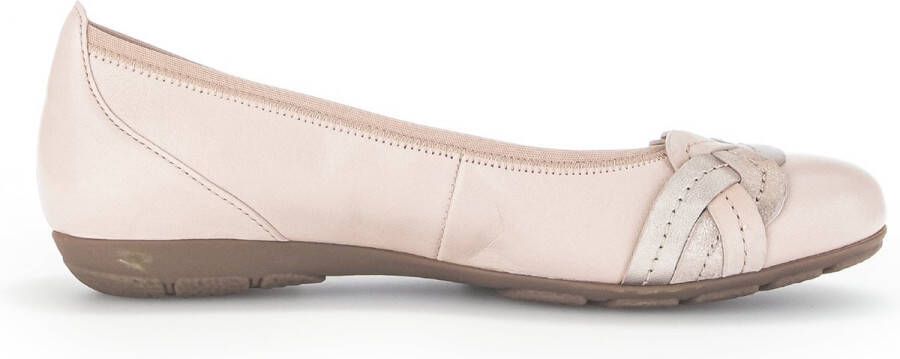 Gabor Ballerina's Feestelijke schoen slipper business schoen met decoratieve riem in metallic-look