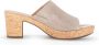 Gabor Elegante Hoge Hak Sandalen Beige Dames - Thumbnail 1