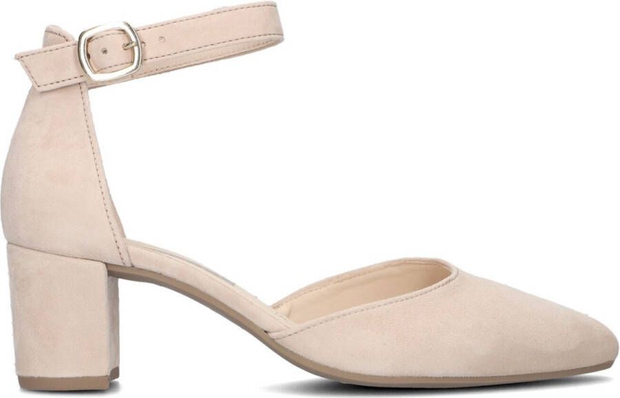 Gabor Beige Suède Pump met Enkelband Beige Dames - Foto 2