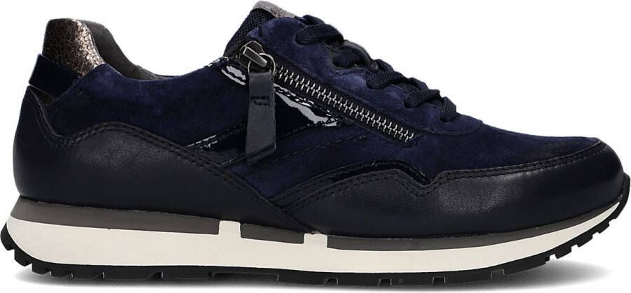 Gabor 363 Lage sneakers Leren Sneaker Dames Blauw