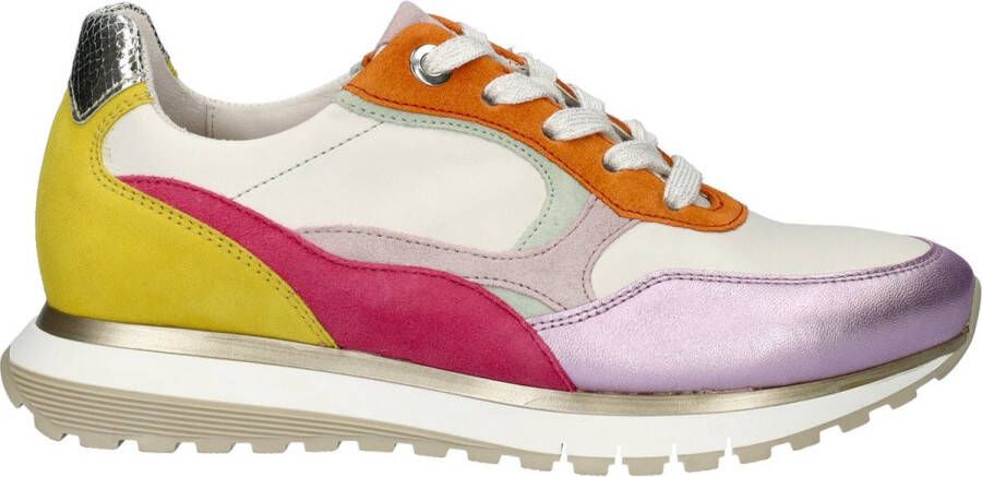 Gabor 46.375 Zilver Oranje Paars Offwhite Roze Sneaker