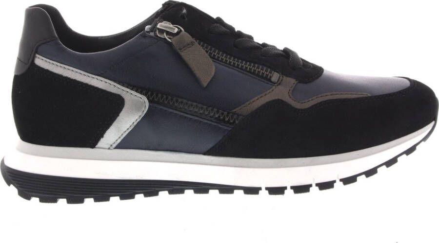 GABOR Lage Sneakers Dames 378 Maat: 42 Materiaal: Leer Kleur: Blauw