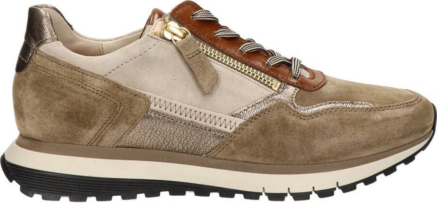 Gabor 378 Sneakers Suède Dames Beige