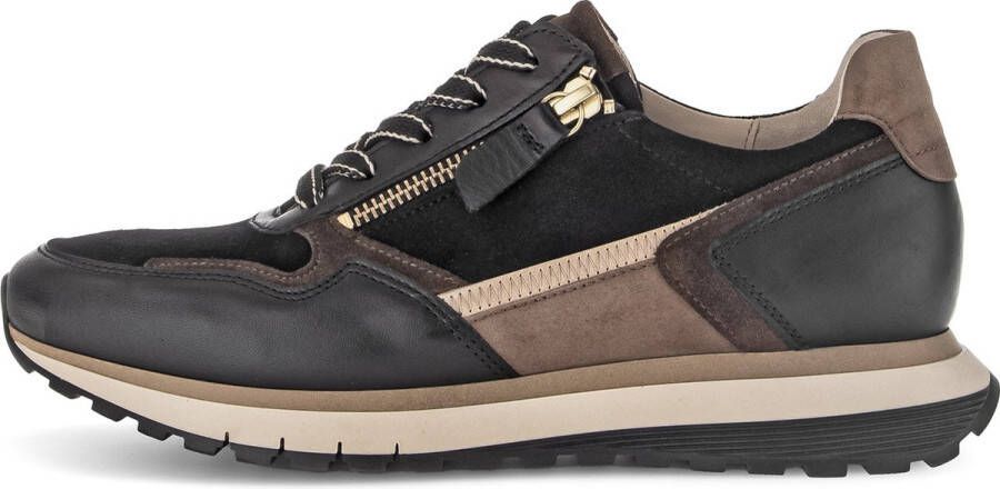 GABOR Lage Sneakers Dames 378 Maat: 38 Materiaal: Suède Kleur: Bruin