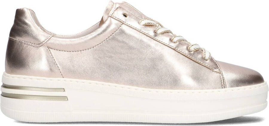 GABOR Lage Sneakers Dames 395 Maat: 38 Materiaal: Leer Kleur: Goud