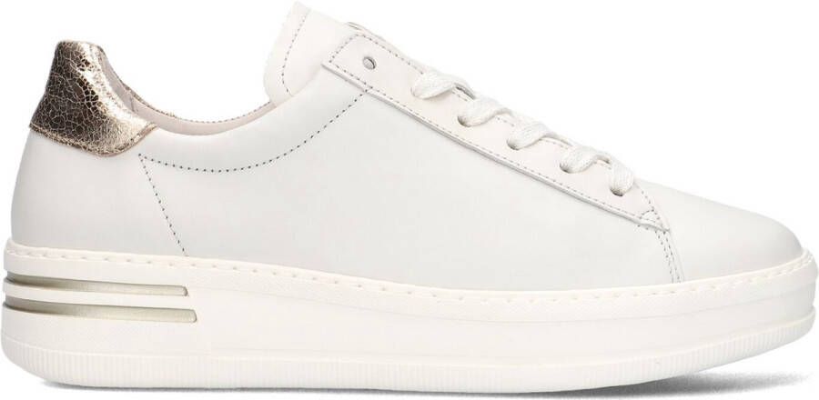 GABOR Lage Sneakers Dames 395 Maat: 43 Materiaal: Leer Kleur: Wit - Foto 1