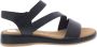 Gabor Zwarte Leren Sandalen Modern Comfortabel Black Dames - Thumbnail 6