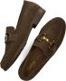 Gabor Bruine Loafers met Gouden Horsebit Detail Brown Dames - Thumbnail 2