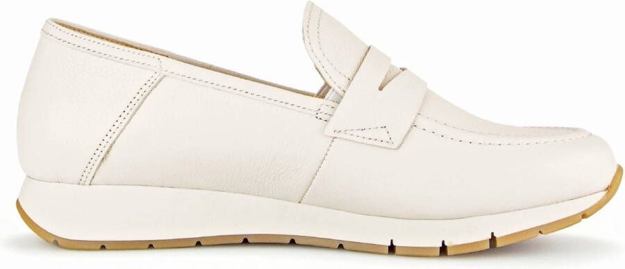 Gabor Zachte leren dames loafer Beige Dames