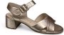 Gabor 42.913.82 Satin Met.Puder-pupms -sandaal met hak -open pumps - Thumbnail 1